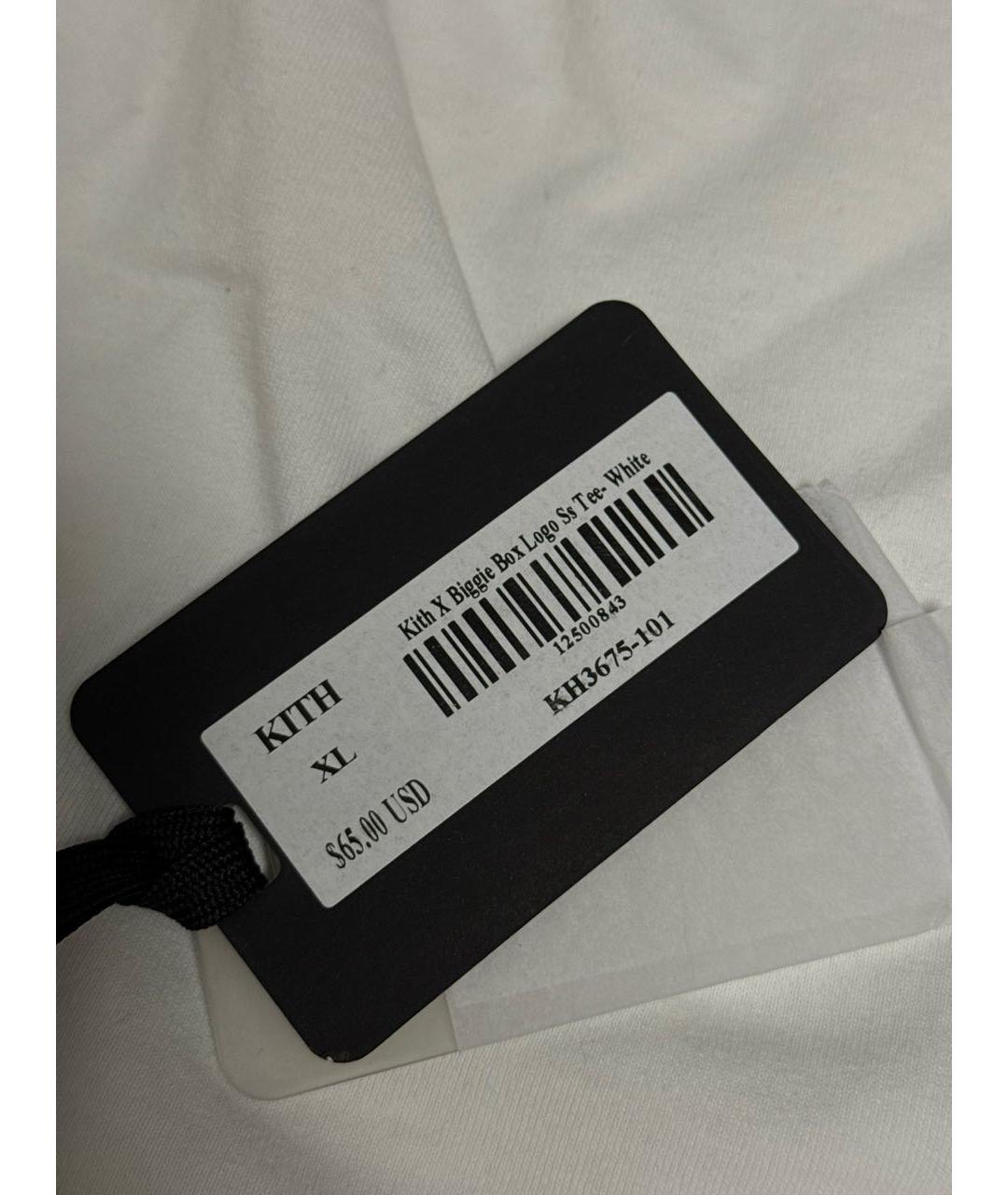 KITH Белая хлопковая футболка, фото 6