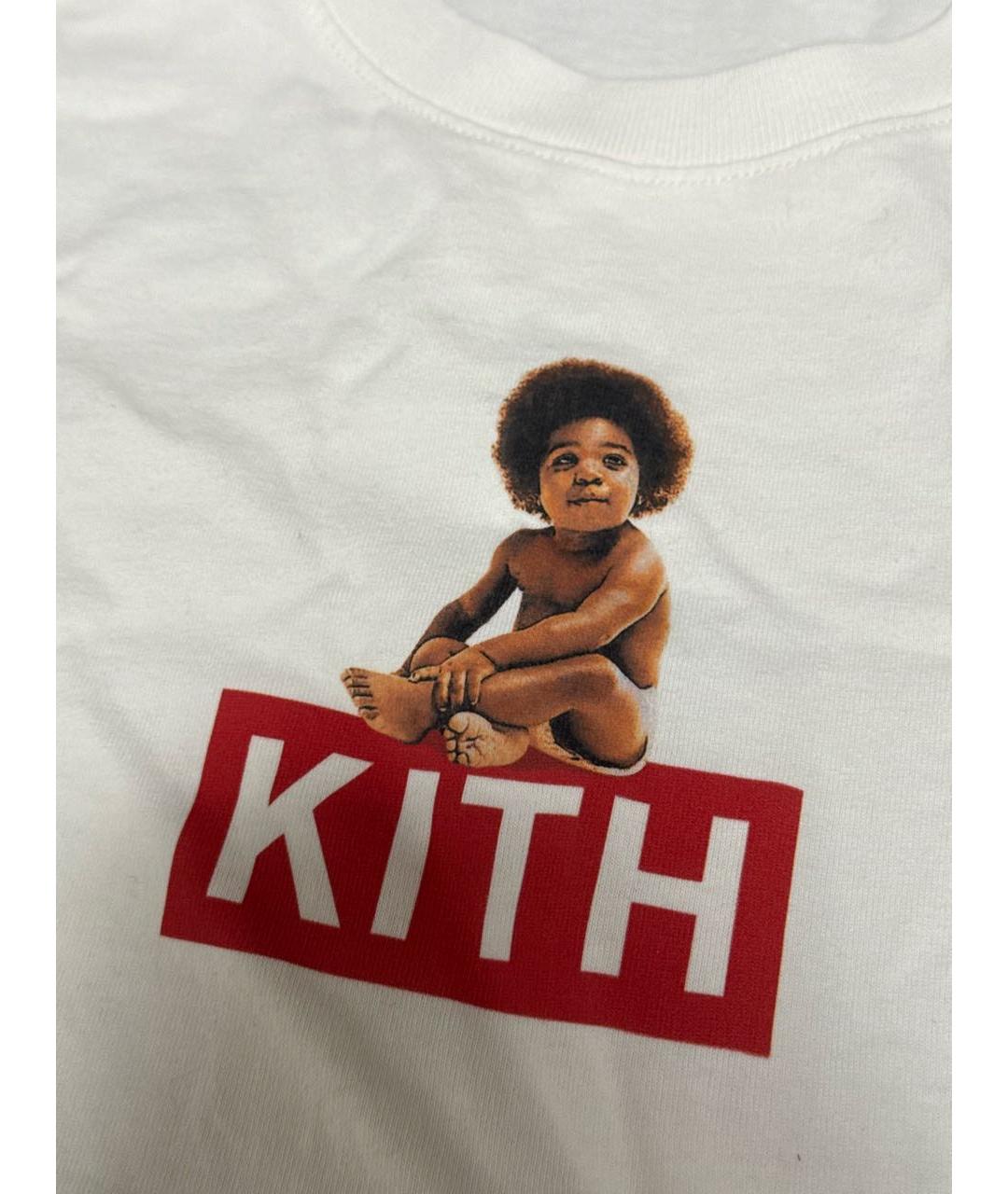 KITH Белая хлопковая футболка, фото 3