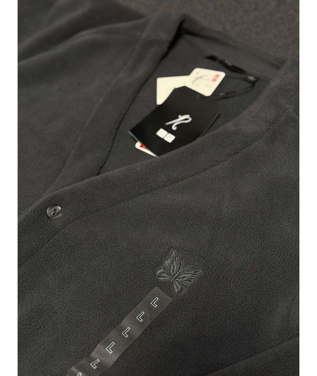 NEEDLES Серый хлопковый кардиган, фото 3