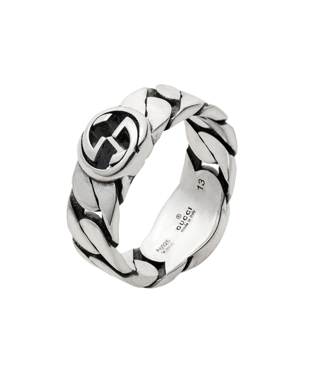 GUCCI Серебряное серебряное кольцо, фото 2