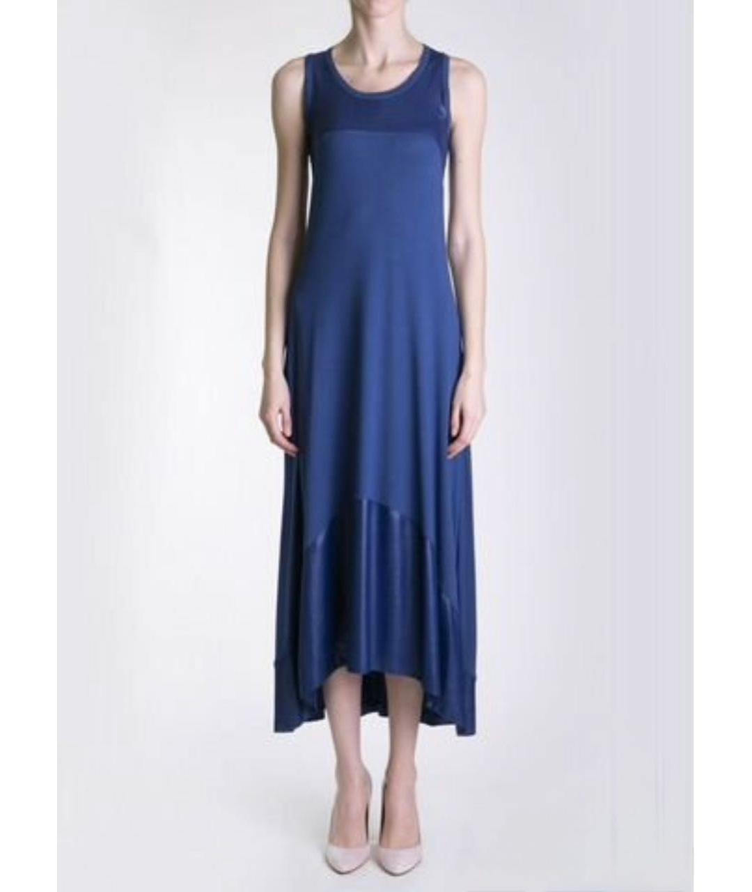 D.EXTERIOR Темно-синее вискозное коктейльное платье, фото 2