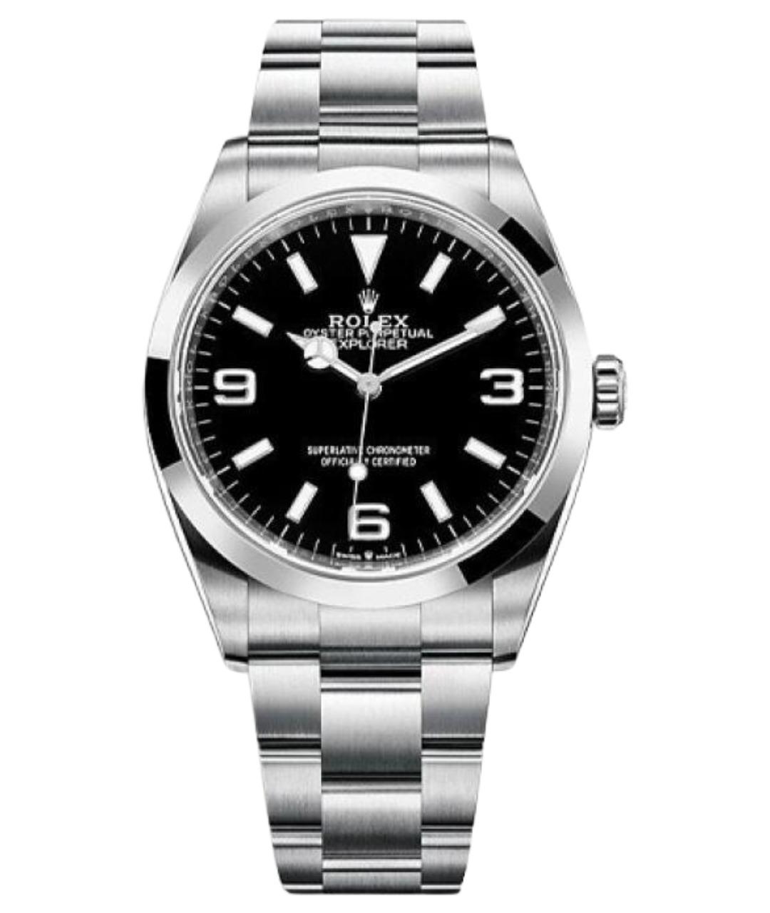 ROLEX Серебряные часы, фото 1