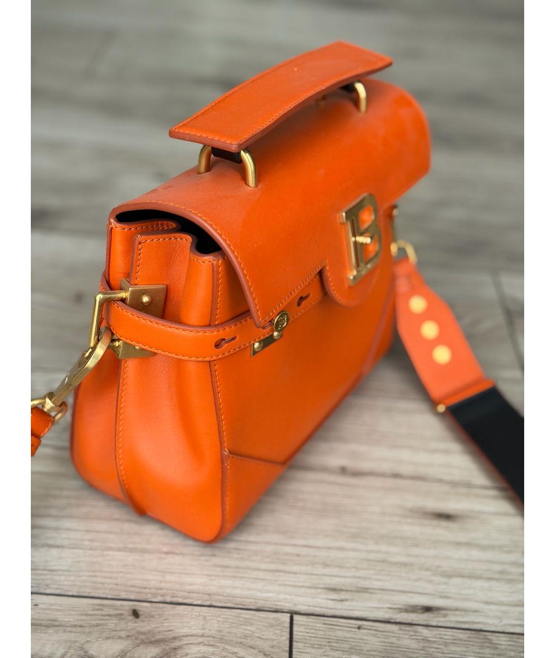 BALMAIN Оранжевая кожаная сумка через плечо, фото 2