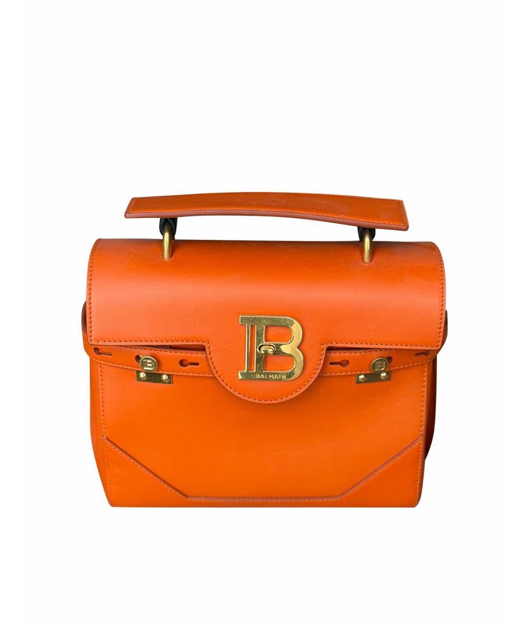 BALMAIN Оранжевая кожаная сумка через плечо, фото 1