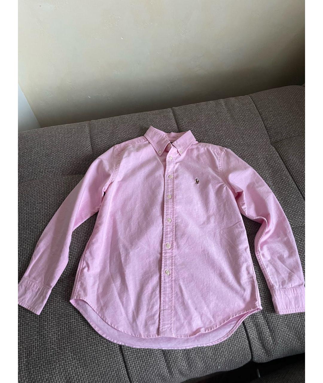 POLO RALPH LAUREN Розовая хлопковая детская рубашка, фото 3