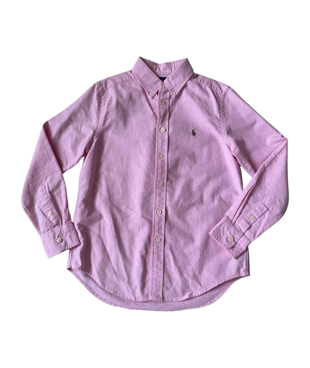 POLO RALPH LAUREN Розовая хлопковая детская рубашка, фото 1