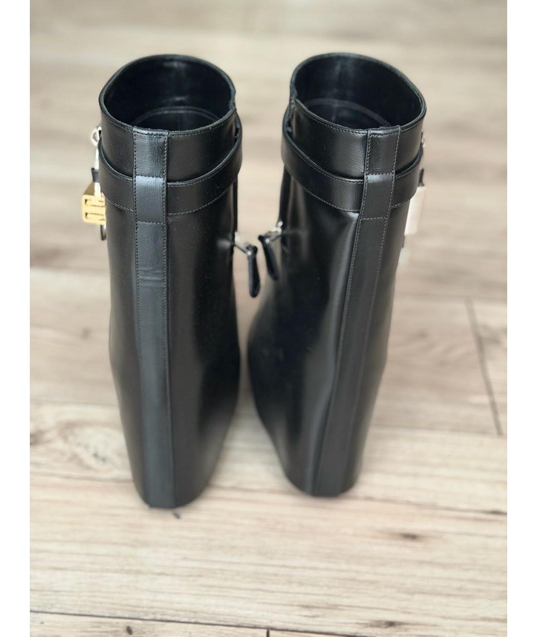 GIVENCHY Черные кожаные ботильоны, фото 4