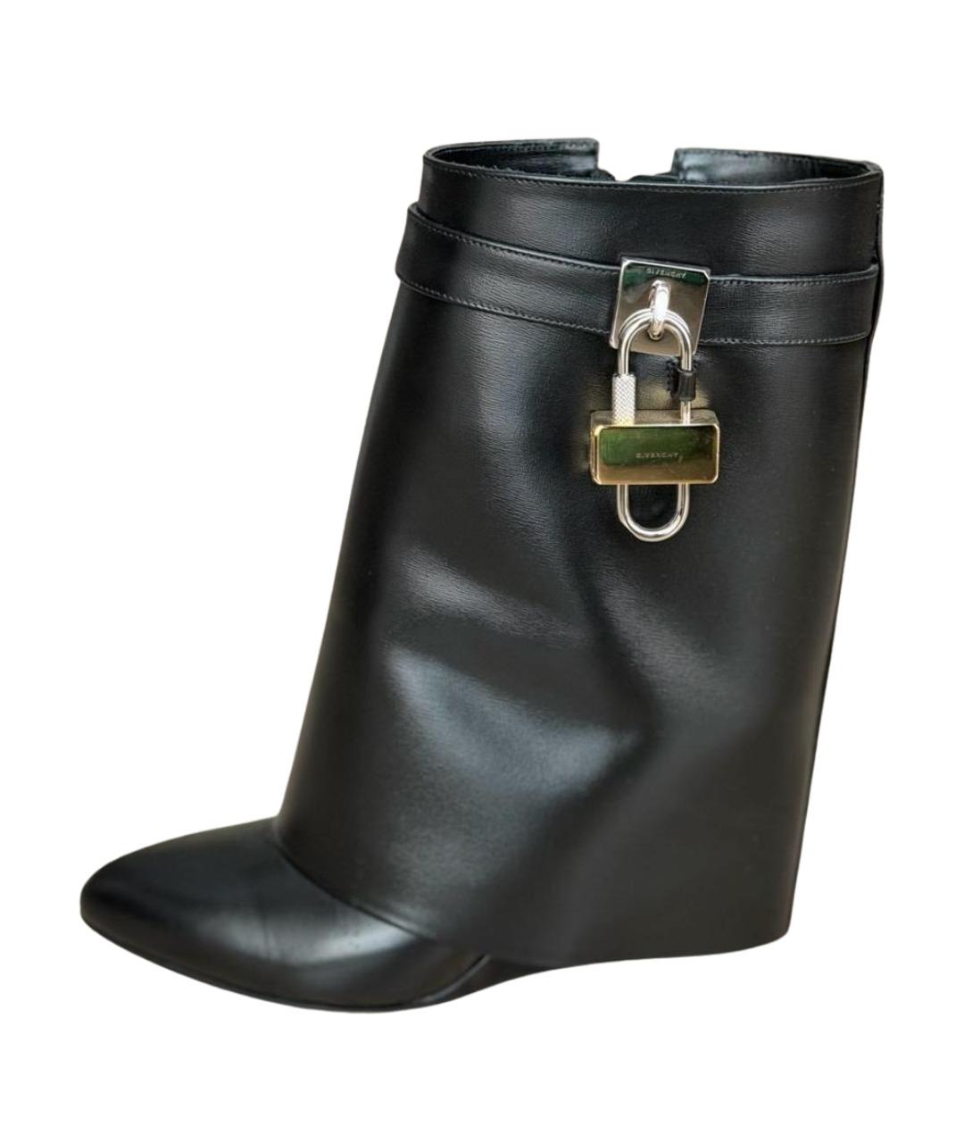 GIVENCHY Черные кожаные ботильоны, фото 9