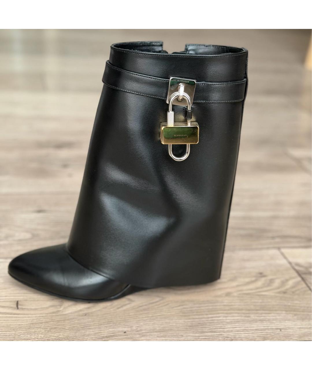 GIVENCHY Черные кожаные ботильоны, фото 8