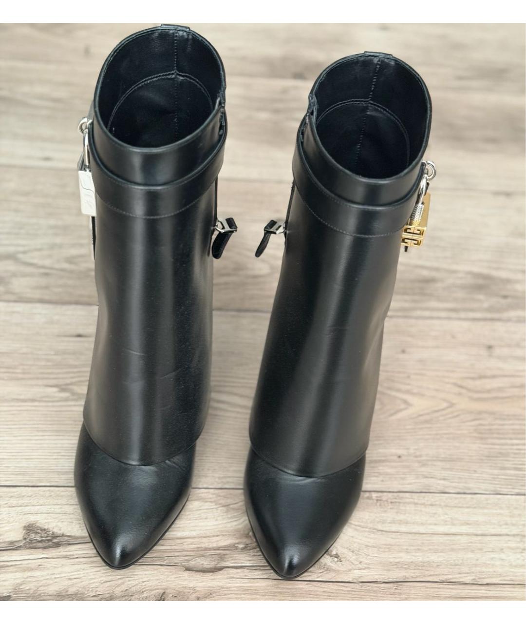 GIVENCHY Черные кожаные ботильоны, фото 2