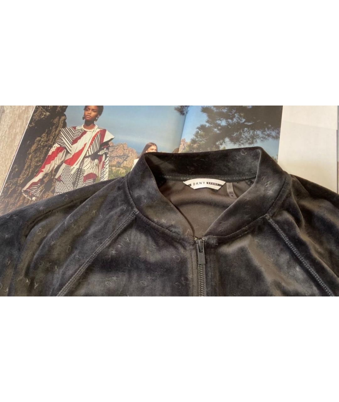 DKNY Черный полиэстеровый кардиган, фото 4