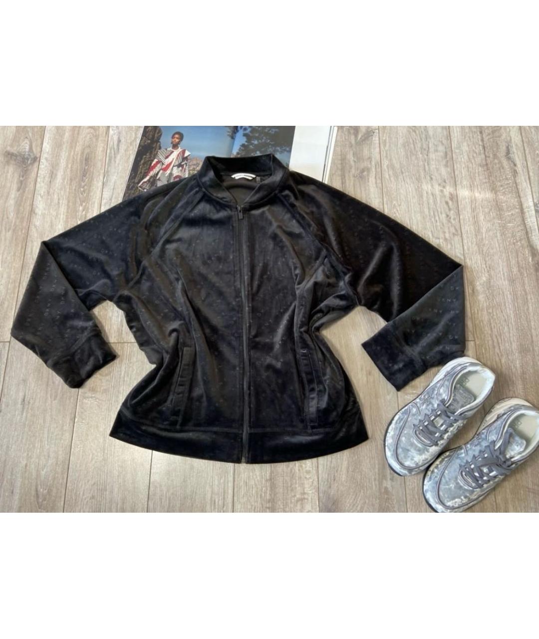 DKNY Черный полиэстеровый кардиган, фото 8