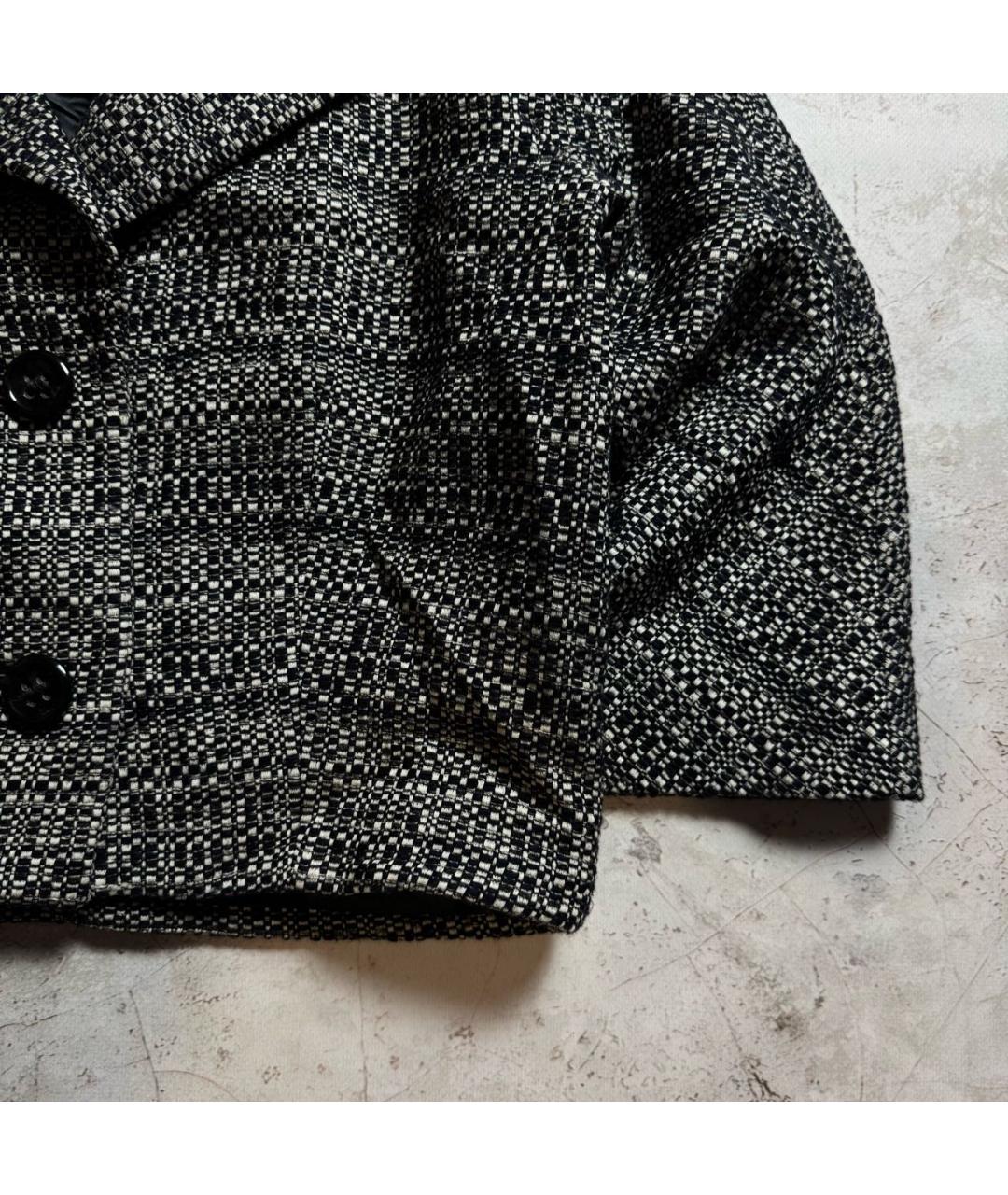 MAX MARA Антрацитовый шерстяной жакет/пиджак, фото 5
