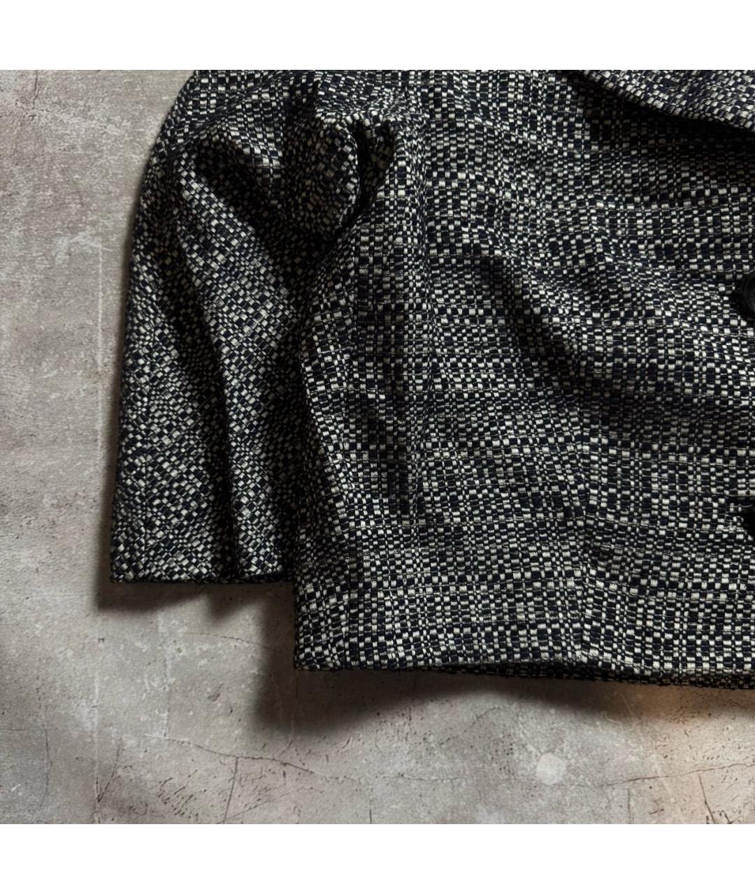 MAX MARA Антрацитовый шерстяной жакет/пиджак, фото 4