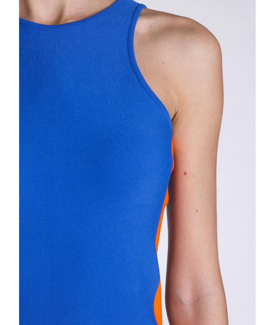 MRZ Синее вискозное повседневное платье, фото 5