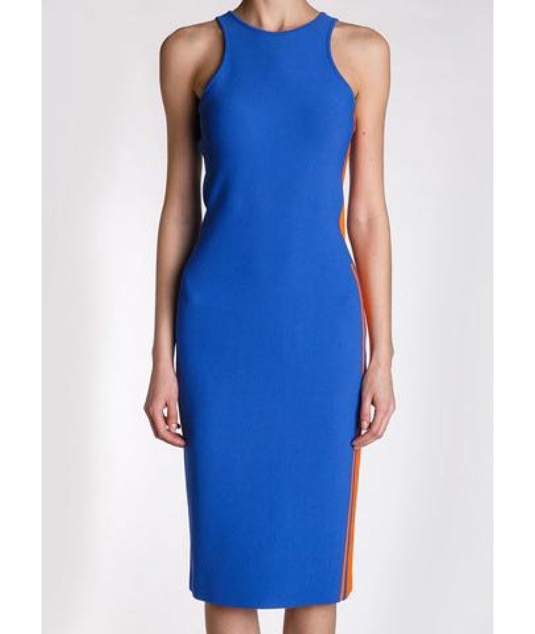 MRZ Синее вискозное повседневное платье, фото 3