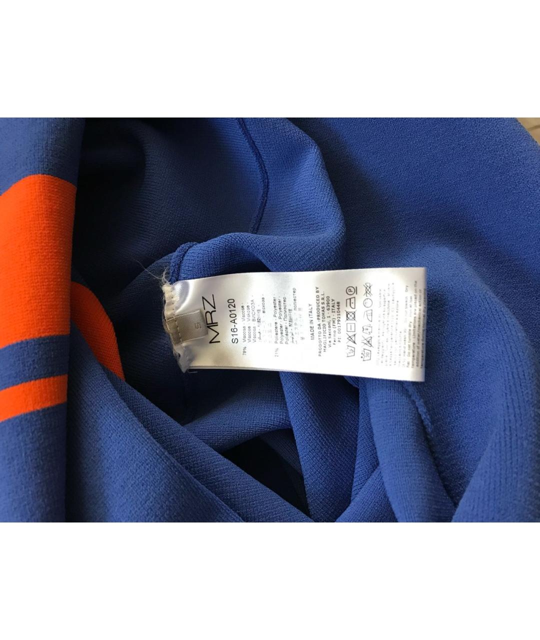 MRZ Синее вискозное повседневное платье, фото 8