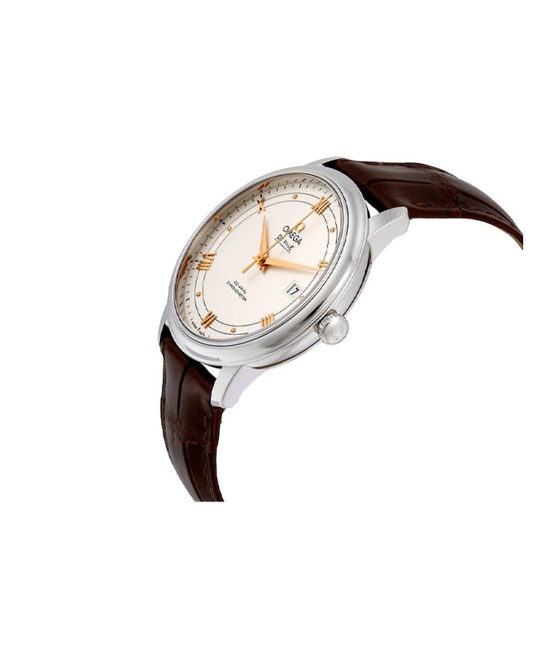 OMEGA Кожаные часы, фото 4