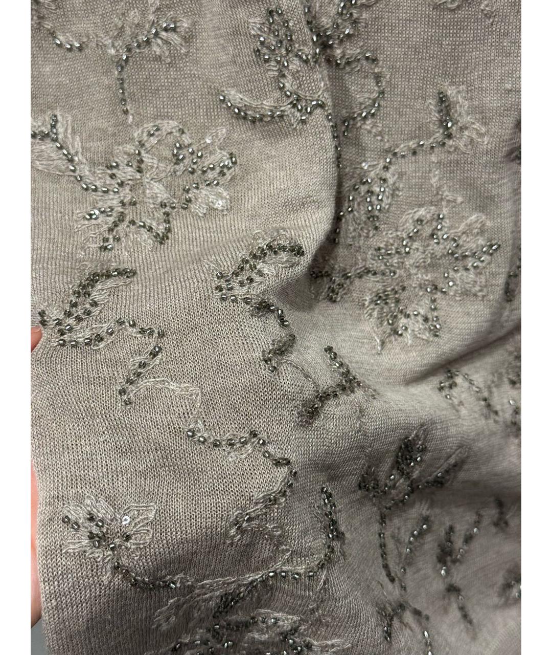 BRUNELLO CUCINELLI Бежевый кашемировый джемпер / свитер, фото 5