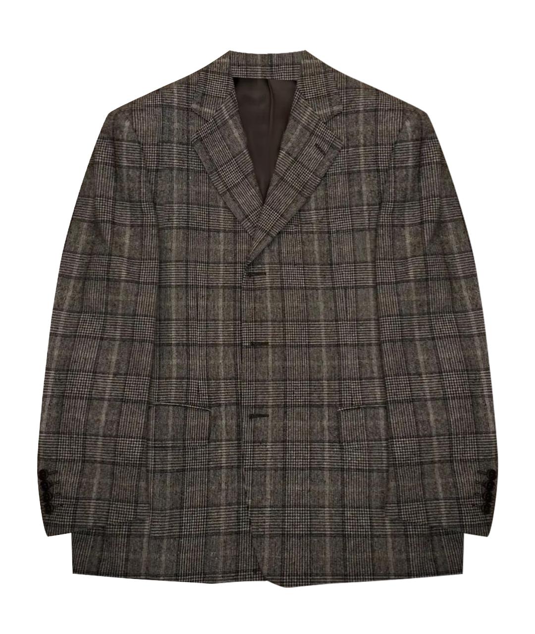 CANALI Серый шерстяной пиджак, фото 1