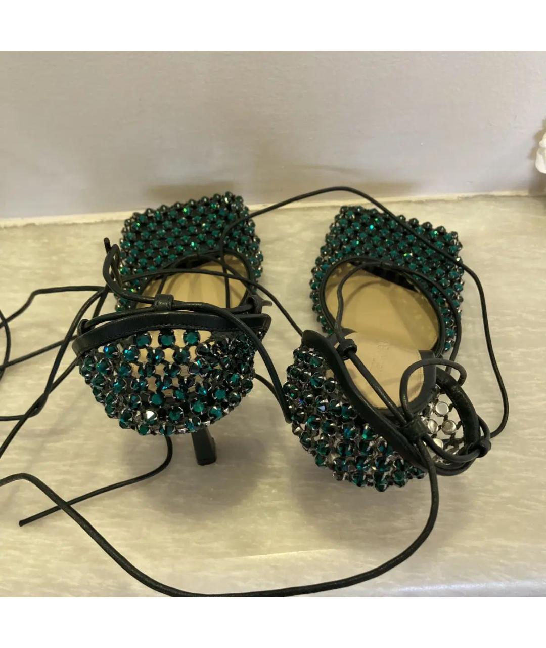 BOTTEGA VENETA Зеленые босоножки, фото 3