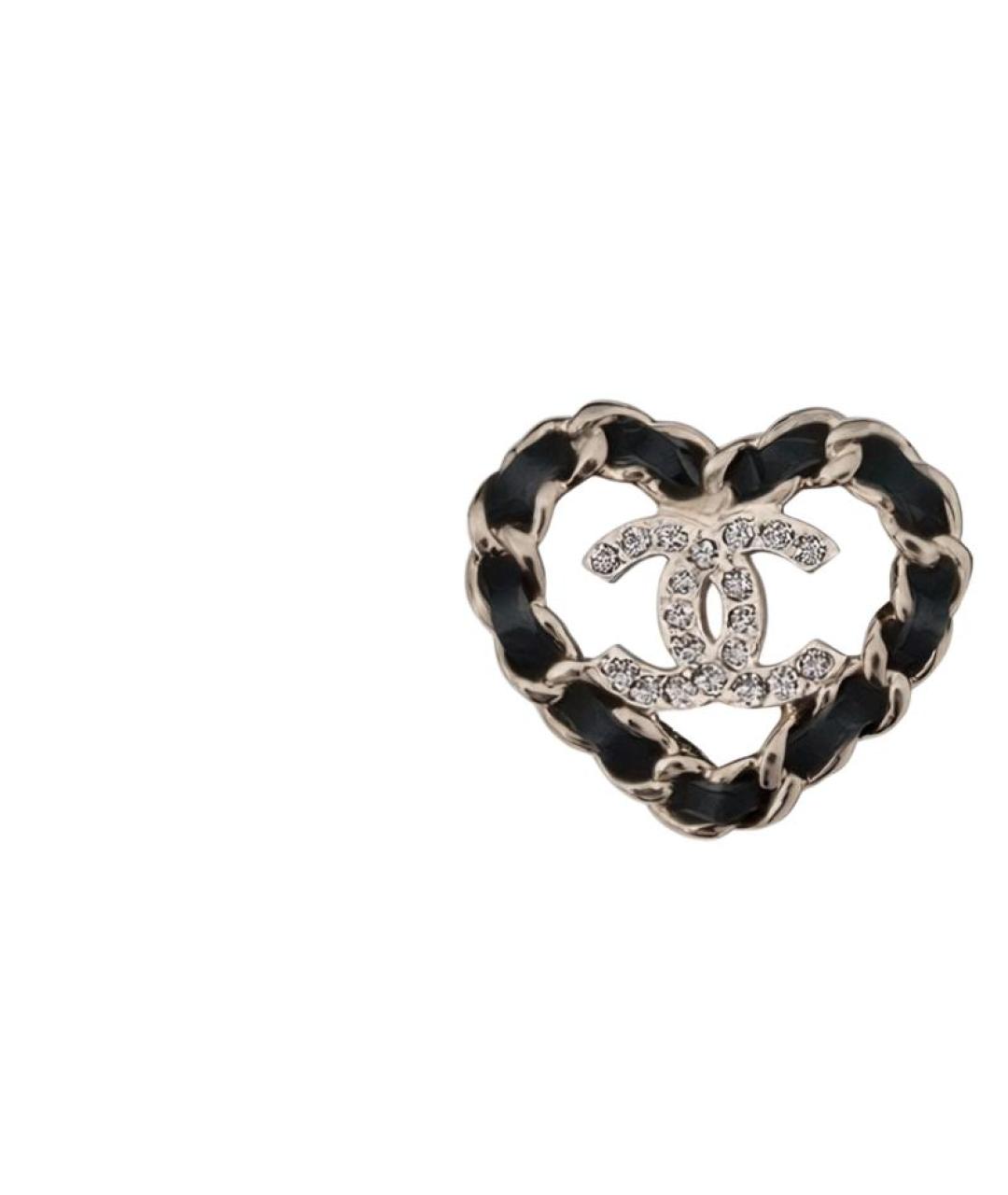 CHANEL Черные серьги, фото 2