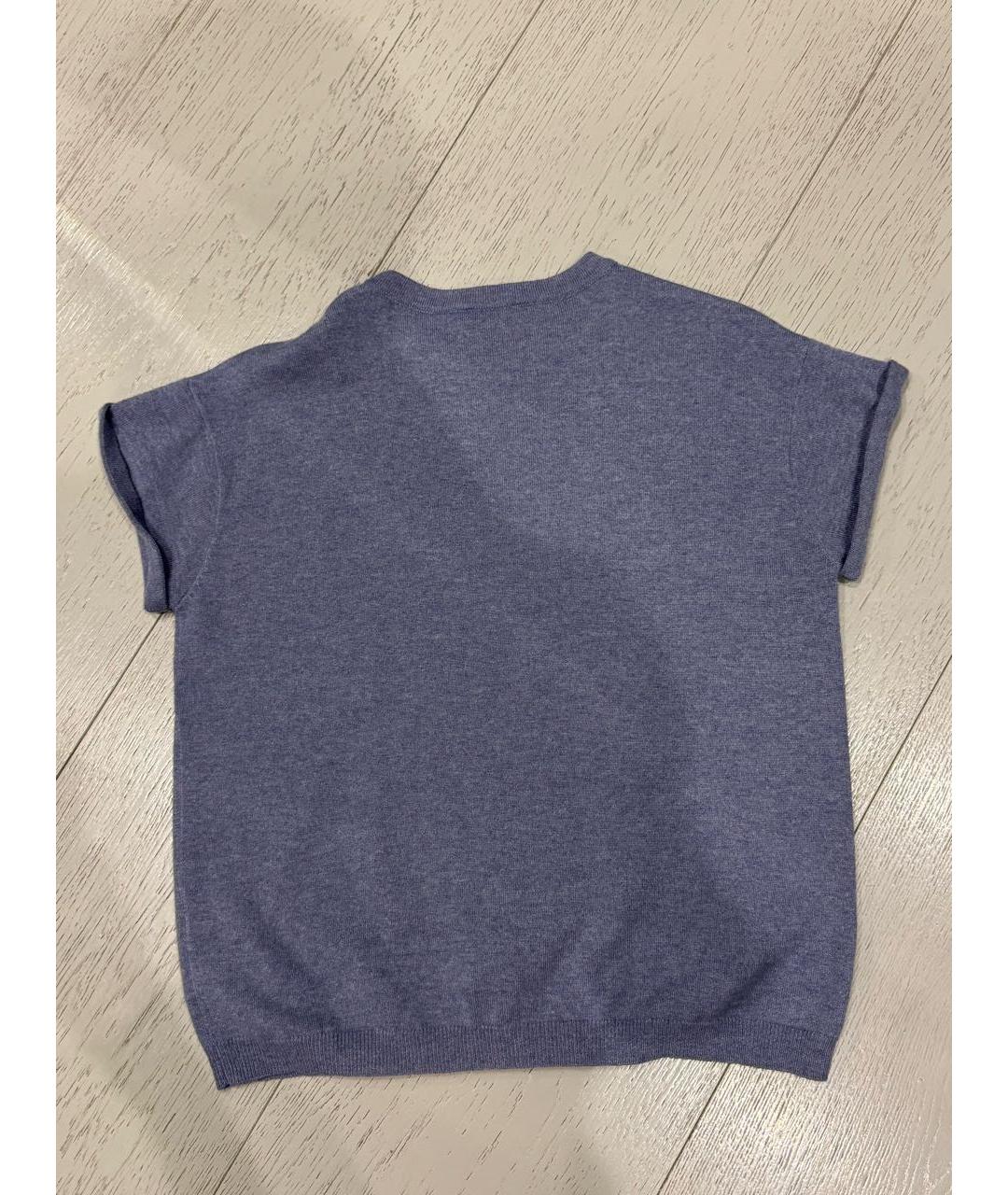 BRUNELLO CUCINELLI Голубой кашемировый джемпер / свитер, фото 2