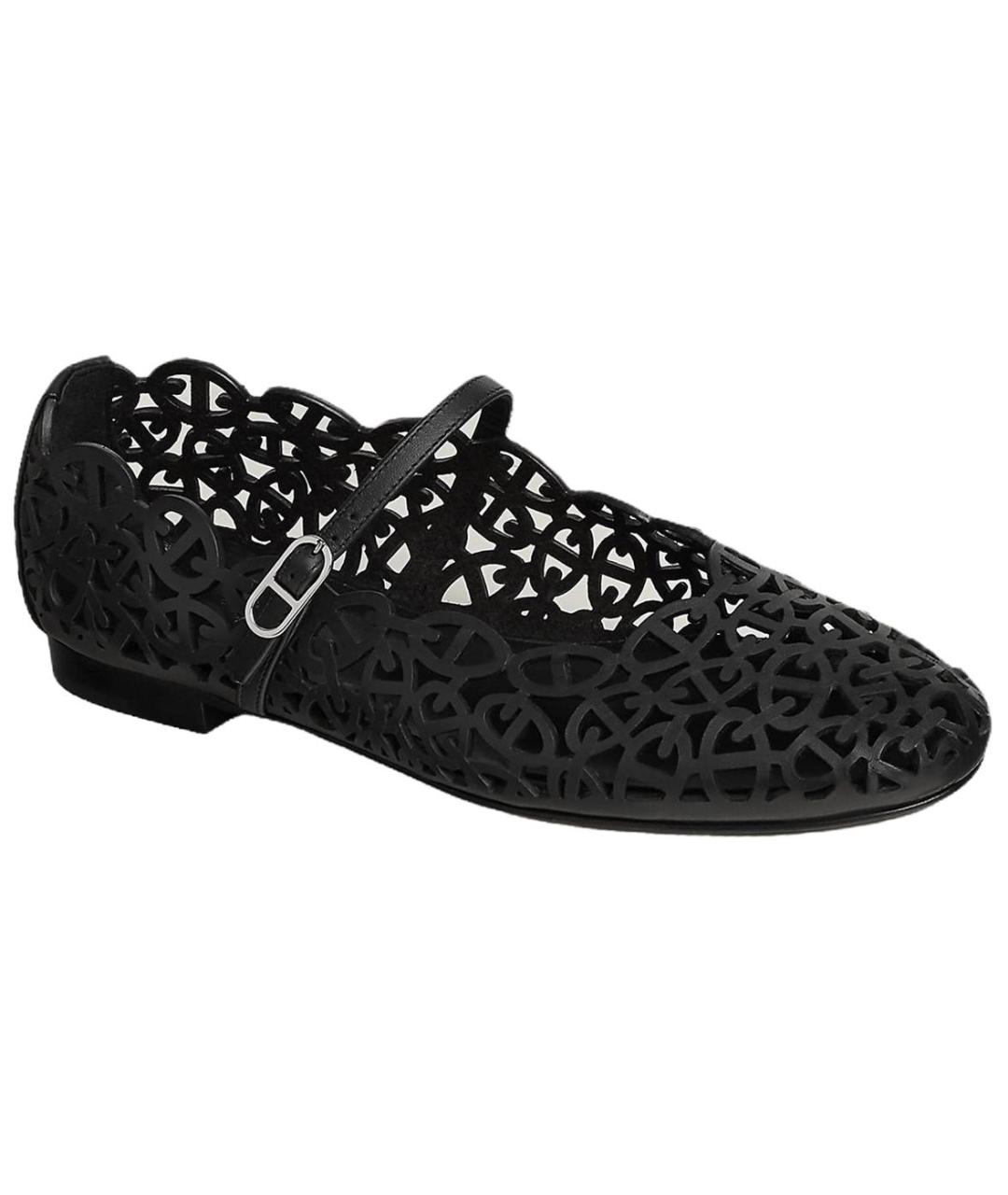 HERMES Черные туфли, фото 3