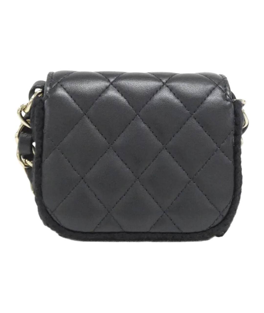 CHANEL Черная кожаная сумка через плечо, фото 2