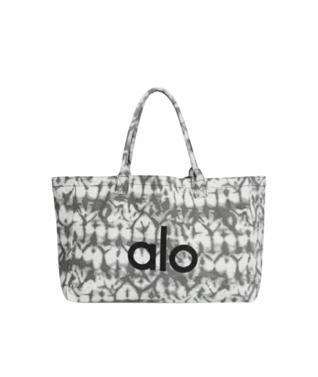 ALO YOGA Серая хлопковая дорожная/спортивная сумка, фото 1