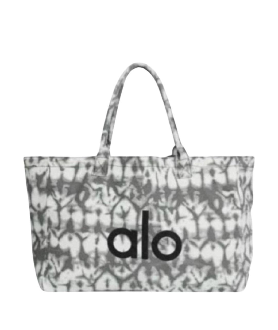 ALO YOGA Серая тканевая дорожная/спортивная сумка, фото 1