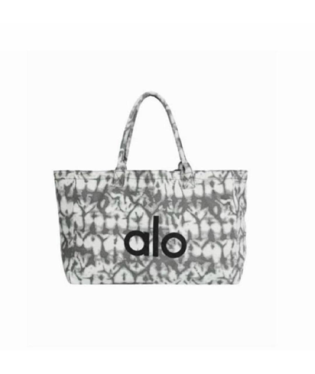 ALO YOGA Серая тканевая дорожная/спортивная сумка, фото 3