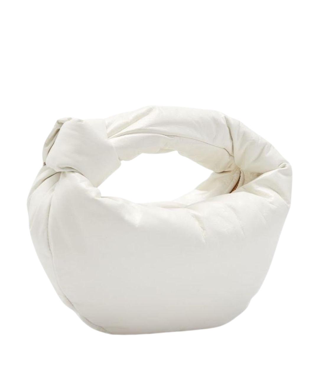 BOTTEGA VENETA Белая кожаная сумка с короткими ручками, фото 1