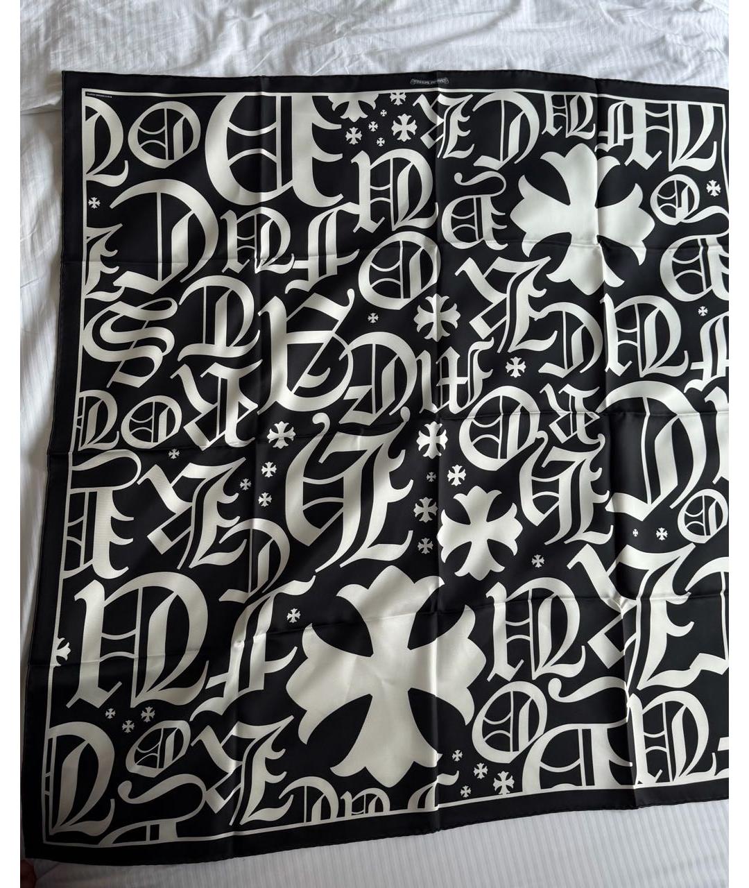 CHROME HEARTS Синий шелковый платок, фото 4