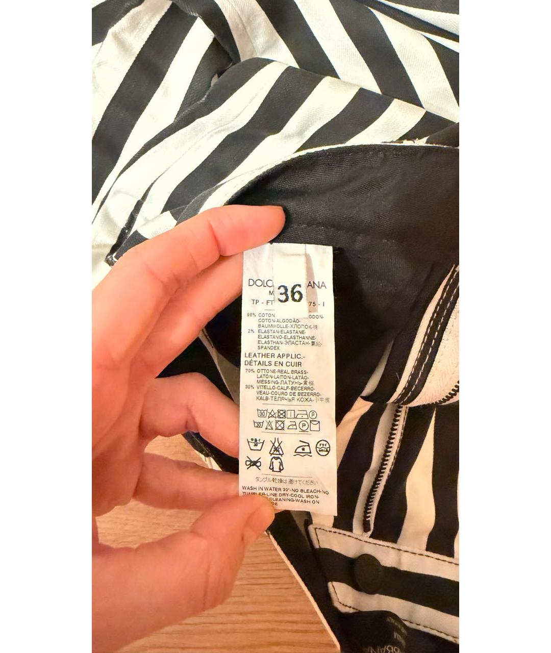 DOLCE&GABBANA Мульти хлопковые джинсы слим, фото 4