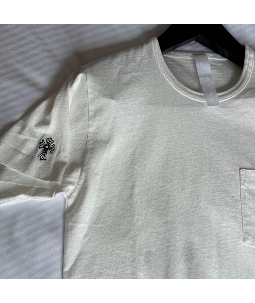 CHROME HEARTS Белая хлопковая футболка, фото 3