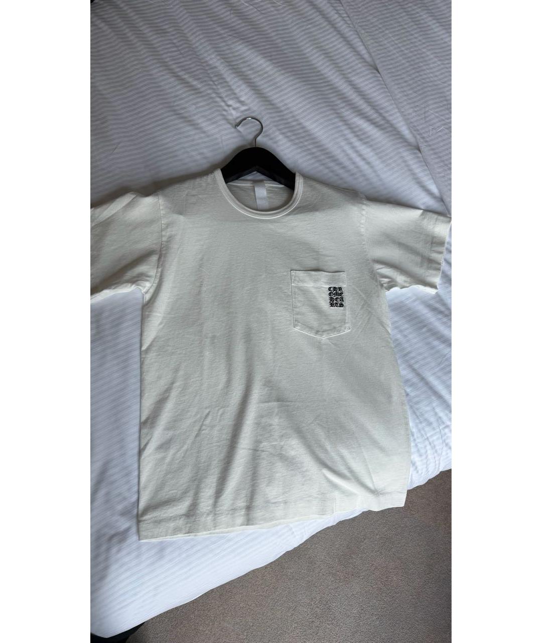 CHROME HEARTS Белая хлопковая футболка, фото 5
