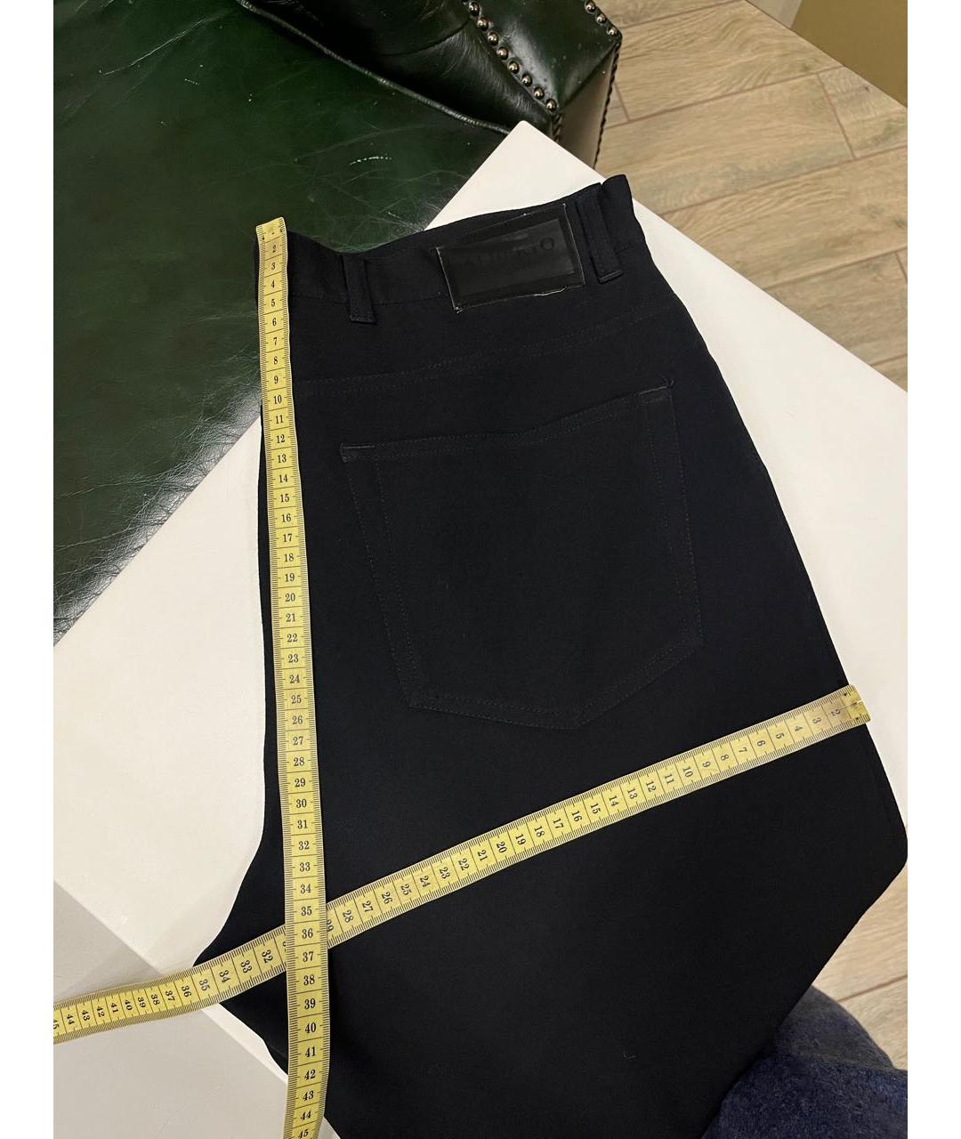 ALBERTO BIANI Черные полиэстеровые повседневные брюки, фото 7