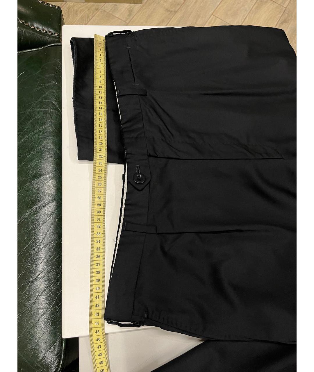 BRIONI Черные шерстяные классические брюки, фото 5