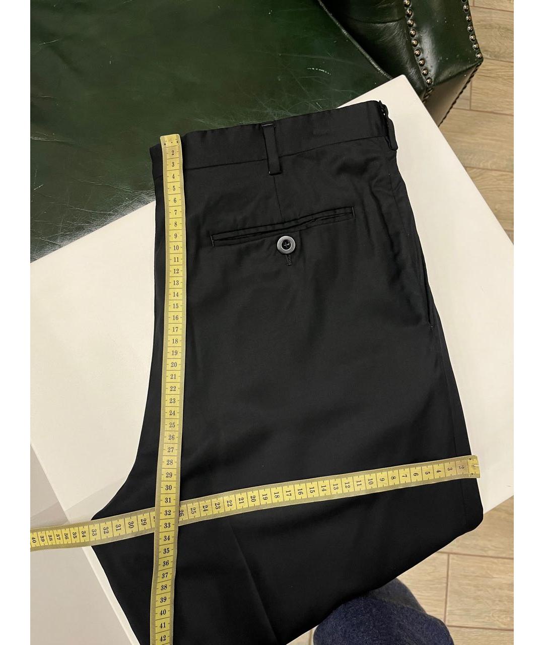 BRIONI Черные шерстяные классические брюки, фото 6