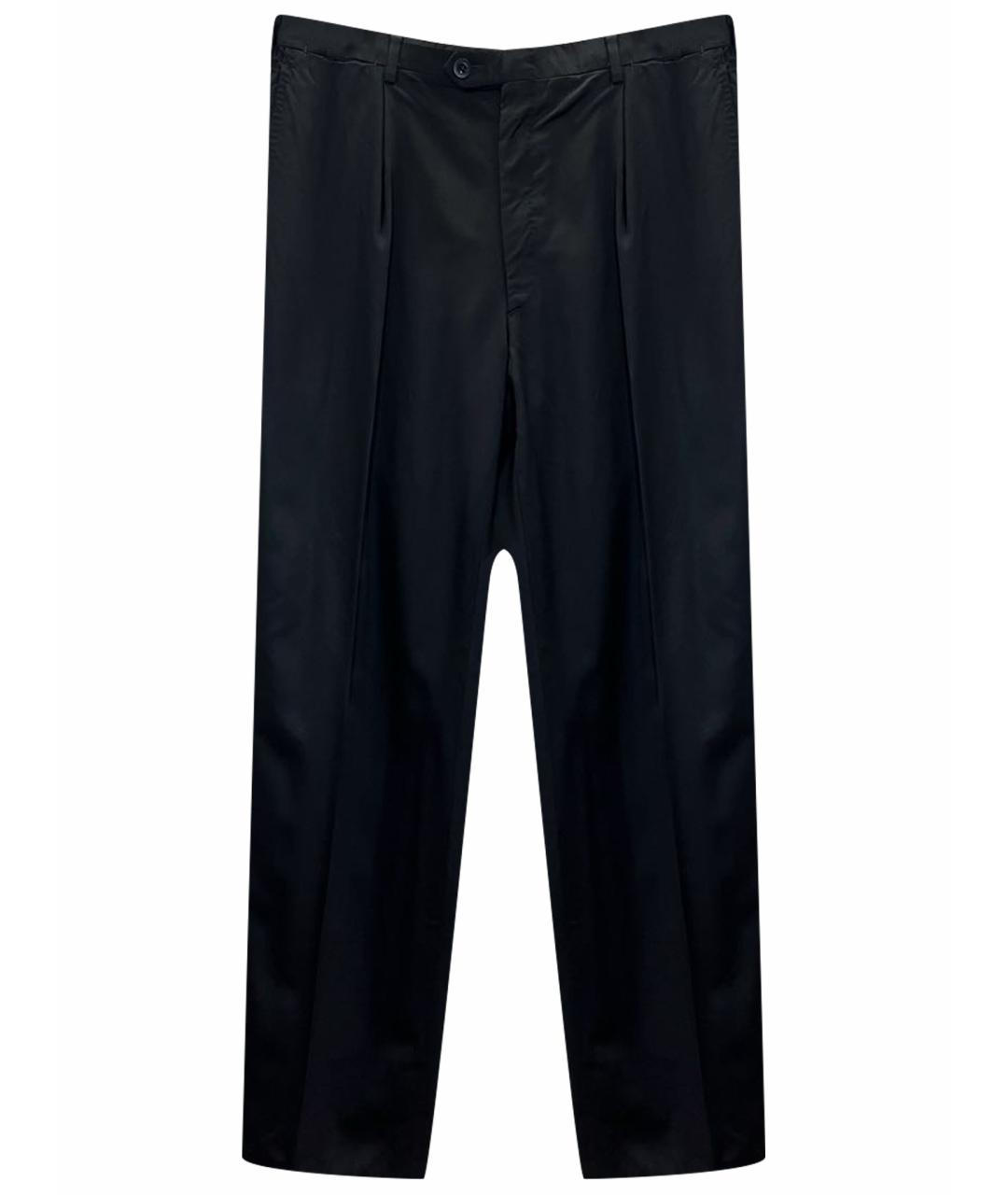 BRIONI Черные шерстяные классические брюки, фото 1