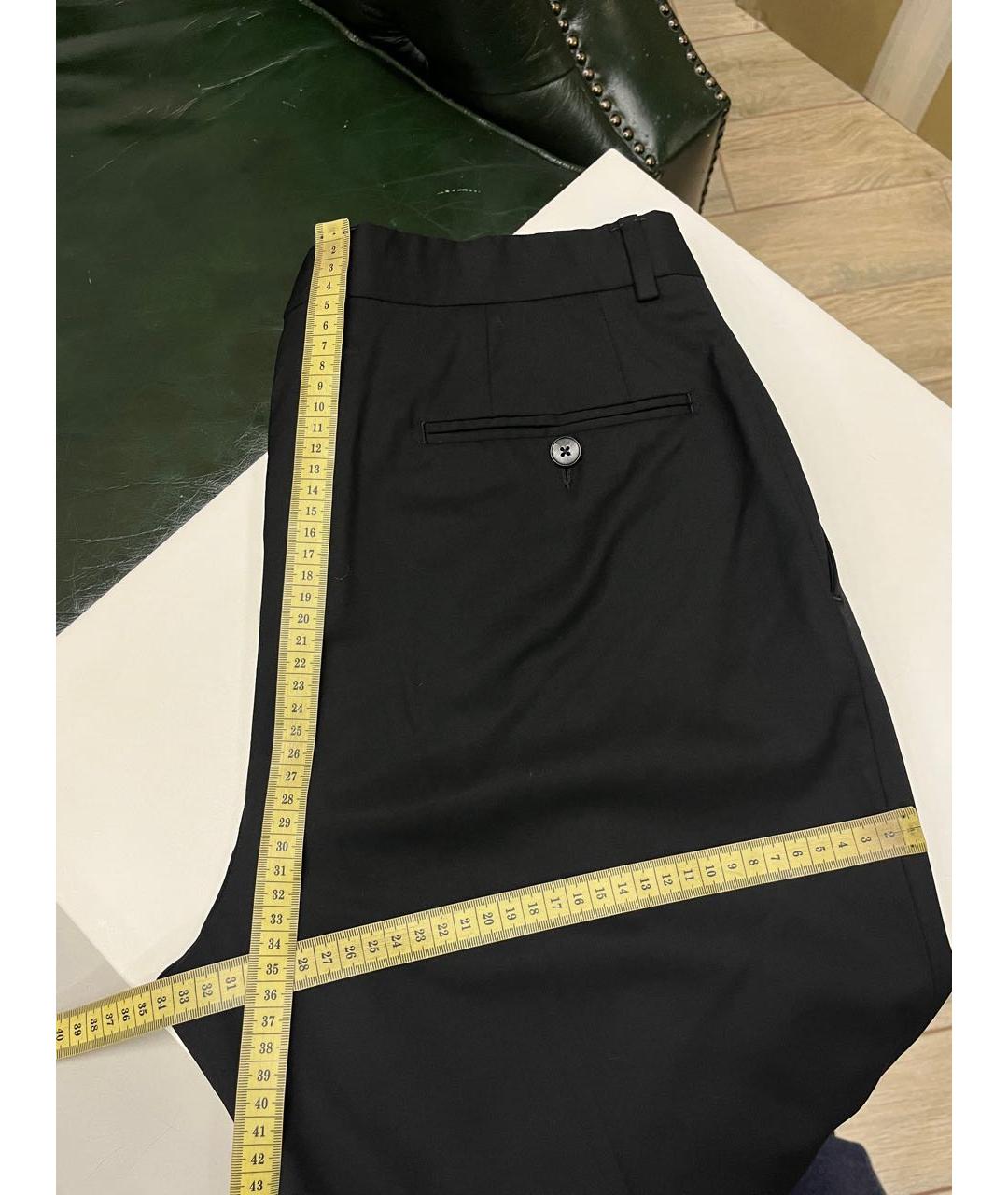 GUCCI Черные шерстяные классические брюки, фото 5