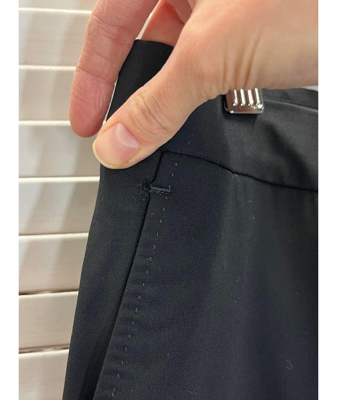 GUCCI Черные шерстяные классические брюки, фото 8