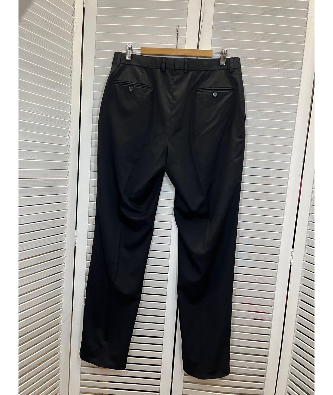 GUCCI Черные шерстяные классические брюки, фото 2