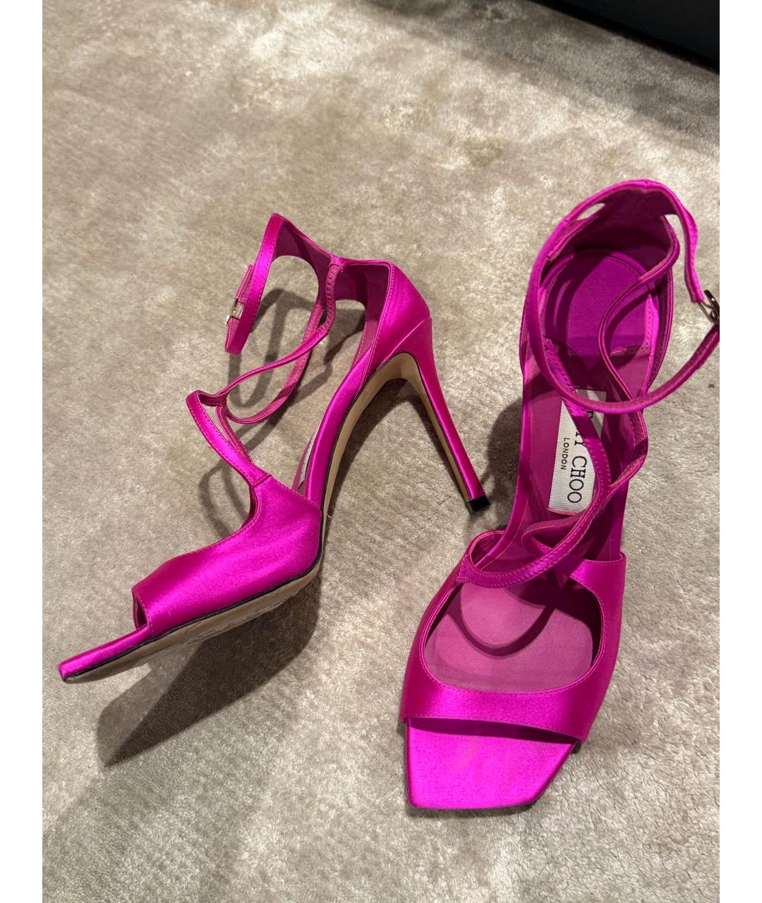 JIMMY CHOO Фуксия босоножки, фото 5