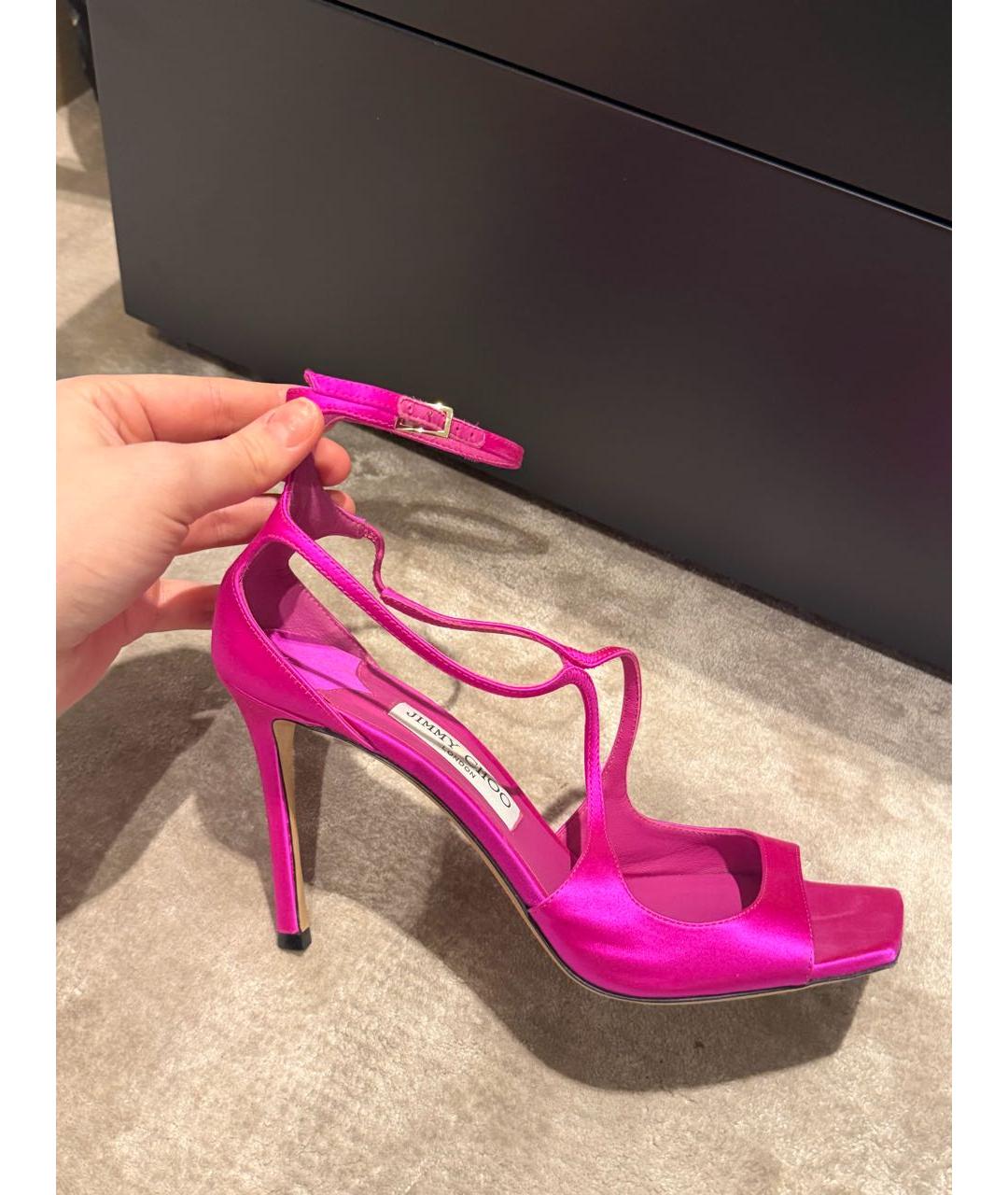 JIMMY CHOO Фуксия босоножки, фото 8