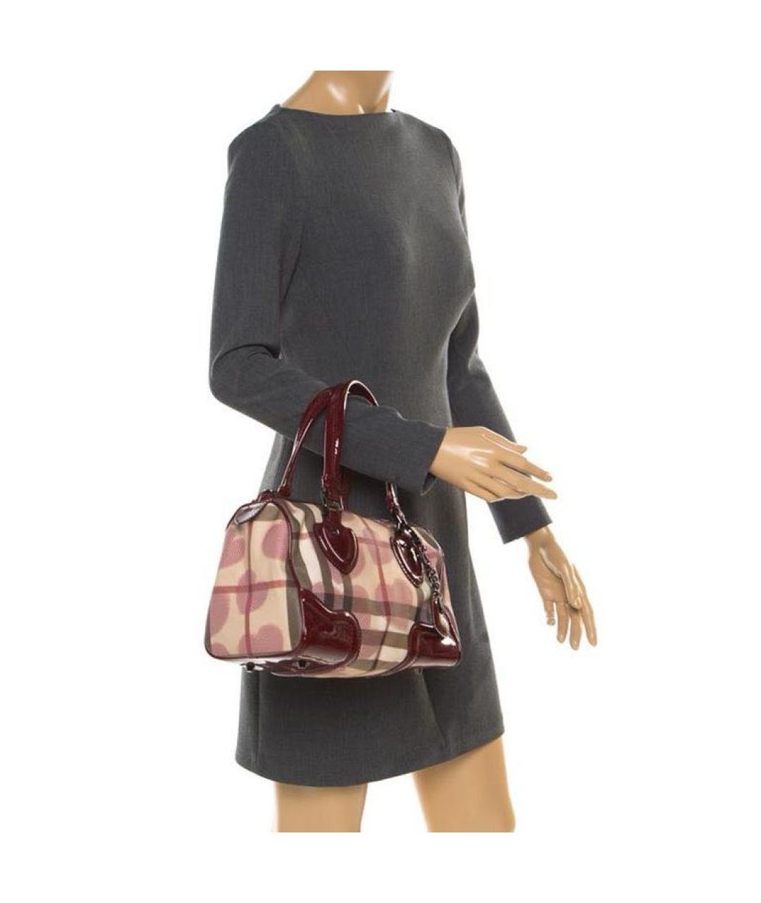 BURBERRY Бежевая сумка с короткими ручками, фото 5