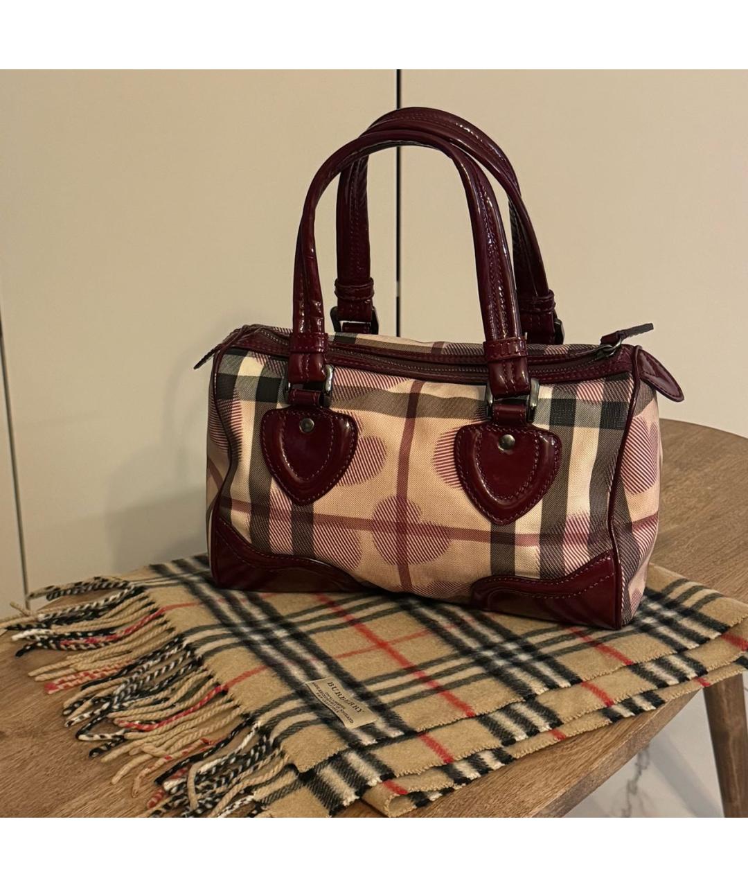 BURBERRY Бежевая сумка с короткими ручками, фото 4