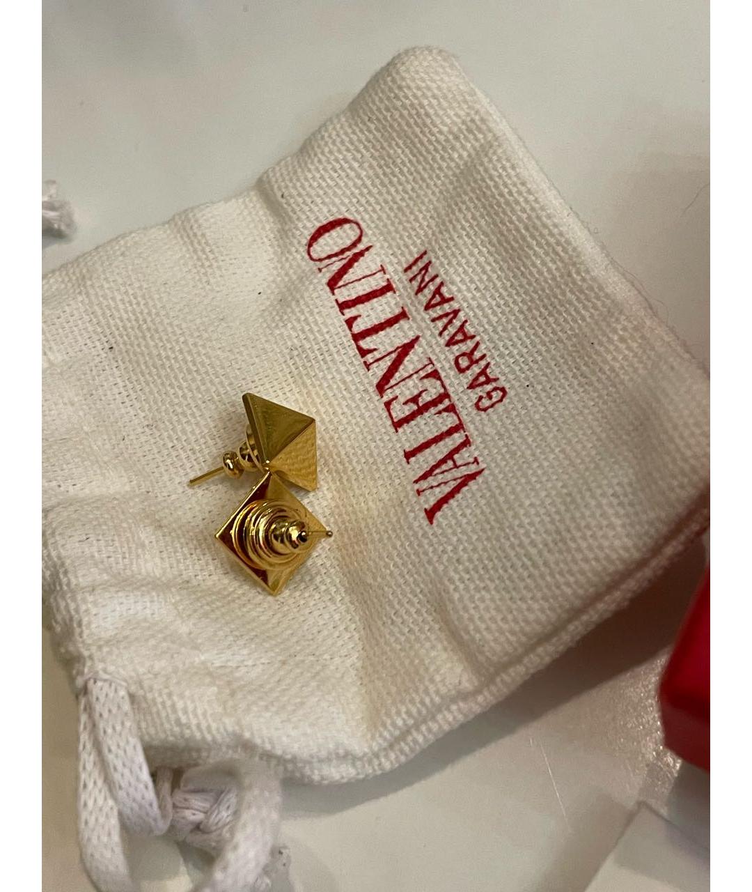 VALENTINO Золотые металлические серьги, фото 2