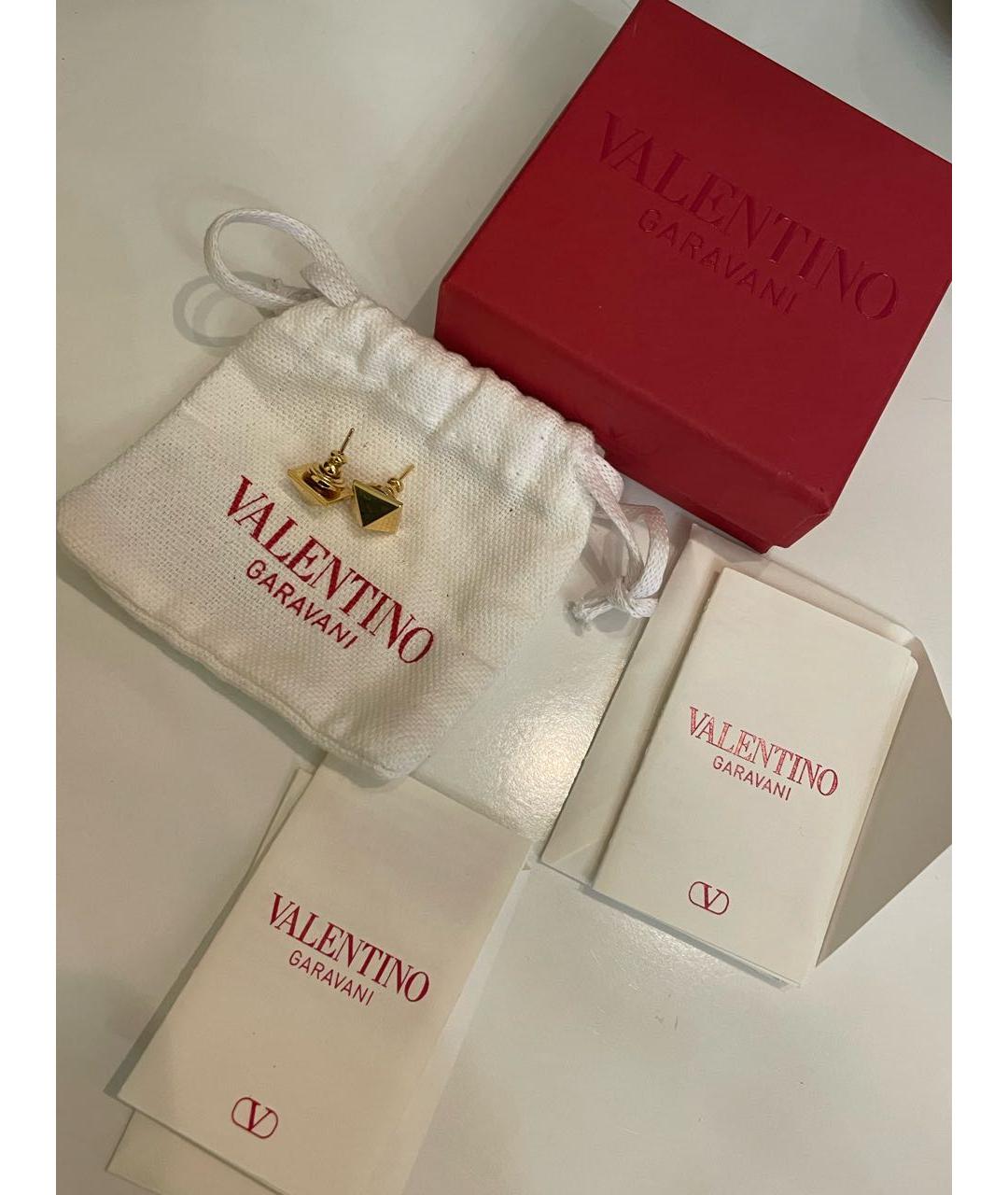 VALENTINO Золотые металлические серьги, фото 3